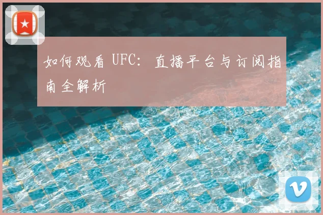 如何观看 UFC：直播平台与订阅指南全解析